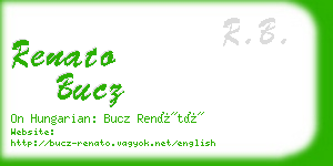 renato bucz business card